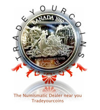 1989 Canada Silver Proof Dollar-Mackenzie