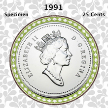 1991 Canada Nickel Quarter Specimen Caribou - 25 Cents