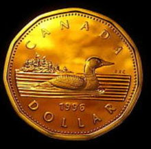 1996 Canada Proof Loonie Dollar