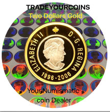 2006-1996 Canada Gold Twoonie, Proof Polar Bear Two Dollars Coin