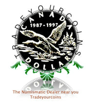 1997 Canada Sterling Silver, 10th Anniversary, Proof Loon Dollar