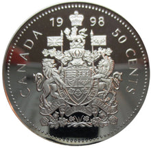 1998 Canada Fifty Cents Silver proof Heavy cameo