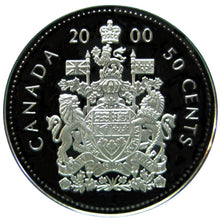 2000 Canada Fifty Cents Silver proof Heavy cameo