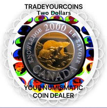 2000 Canada Gold Twoonie, Proof Knowledge Two Dollars Coin