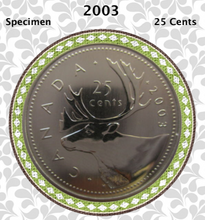 2003 Canada Nickel Quarter Specimen Caribou - 25 Cents