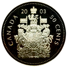 2003 Canada Fifty Cents Silver proof Heavy cameo