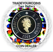 2003 Canada Proof Twoonie, Sterling Silver Two Dollars Coin