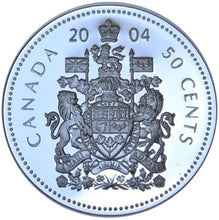 2004 Canada Fifty Cents Silver proof Heavy cameo