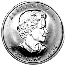 2004 Silver maple Leaf with Privy Marks-Monkey