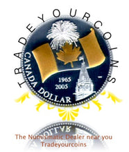 2005 Canada Silver Gold Plated Proof Dollar-40th Anniversary of the National Flag