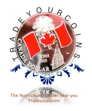 2005 Canada Silver Red Enamel Proof Dollar-40th Anniversary of the National Flag