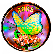 2005 Fifty Cents-Spangled Fritillary Butterfly, Hologram