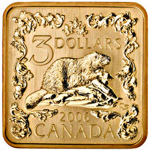 2006 $3 Three Dollars-The beaver