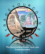 2007 Canada 20 Dollars Fine Silver, Tall Ship Series- Brigantine