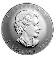 2007 Silver maple Leaf with Privy Marks-Year of the Pig