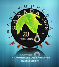 2008 Canada 20 Dollars Fine Silver Coin, Swarovski Crystal - Raindrop