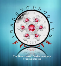 2009 Canada 20 Dollars Fine Silver Coin, Crystal Snowflake Series-Rose