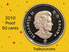 2010 Canada Fifty Cents Silver proof Heavy cameo