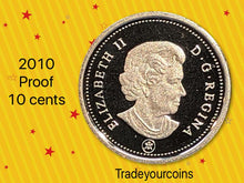 2010 Canada Ten Cents Silver proof Heavy cameo