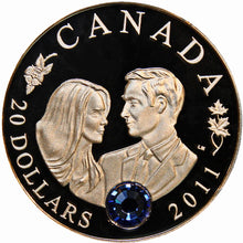 2011 20 Dollars Fine Silver Coin, HRH Prince William of Wales-Miss Catherine Middleton