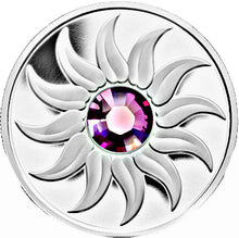 2011 $3 Three Dollars-Birthstone Collection-February-Amethyst