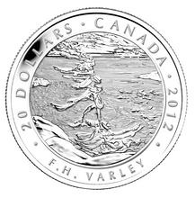 2012 20 Dollars Fine Silver Coin, Stormy Weather, Georgian Bay, F.H. Varley