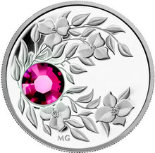 2012 $3 Three Dollars-Birthstone Collection-January-Garnet
