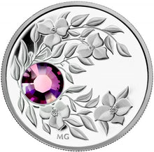 2012 $3 Three Dollars-Birthstone Collection-February-Amethyst
