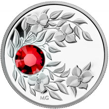 2012 $3 Three Dollars-Birthstone Collection-July-Ruby