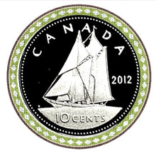 2012 Canada Ten Cents Silver proof Heavy cameo