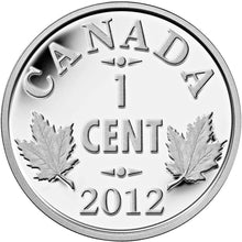 2012 Canada Farewell to Penny One 1 Cent Pure .9999 Silver