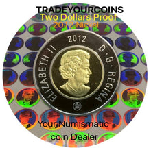2012 Canada Proof Twoonie, Nickel Two Dollars Coin