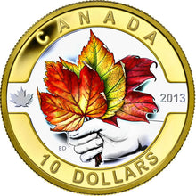 2013 Canada Fine Silver $10 ten dollars O Canada set One, Gold Plated-12 coin