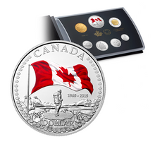2015 Premium Proof Set-50th Anniversary of the Canadian Flag