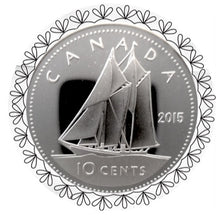 2015 Canada Ten Cents Nickel proof Heavy cameo