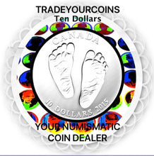 2015 Canada Fine Silver Proof $10 Born in 2015, Ten Dollars