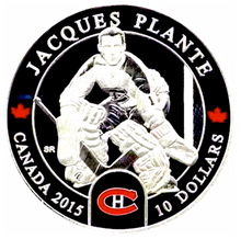 2015 $10 Ten Dollars-Goalies-Jaques Plante