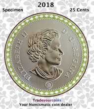 2018 Canada Nickel Quarter Specimen Caribou - 25 Cents