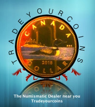 2018 Canada Fine Silver Colourised  Proof Loonie Common Loon-Dollar