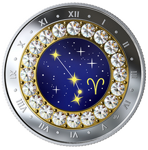 2019 Canada Fine Silver $5 Five Dollars- Birthstones Zodiac Series-Aries