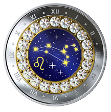 2019 Canada Fine Silver $5 Five Dollars- Birthstones Zodiac Series-Leo