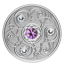 2020 Canada Fine Silver $5 Five Dollars- Birthstones: February-Amethyst