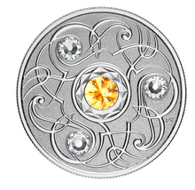2020 Canada Fine Silver $5 Five Dollars- Birthstones: November-Topaz