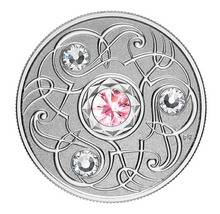 2020 Canada Fine Silver $5 Five Dollars- Birthstones: October-Tourmaline