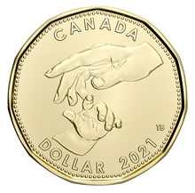 2021 Canada Uncirculated Loonie Dollar from Baby Gift Set