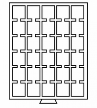 COIN BOXES WITH SQUARE COMPARTMENTS