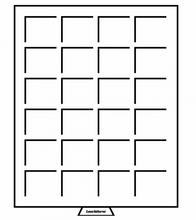 COIN BOXES WITH SQUARE COMPARTMENTS