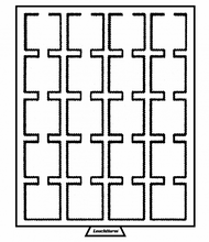 COIN BOXES WITH SQUARE COMPARTMENTS