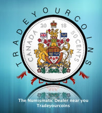 2018 Canada Fine Silver Colourised  Proof Coat of Arms  - 50 Cents