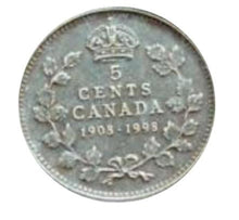 1908-1998 Canada Five Cents Sterling Silver  Matte proof Heavy cameo - Trade your coins